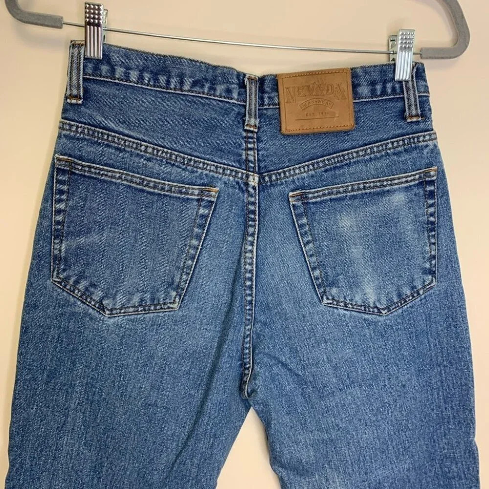 Vintage Nevada 100% Cotton Medium Wash Button Fly Jeans Size 30 - Picture 7 of 12